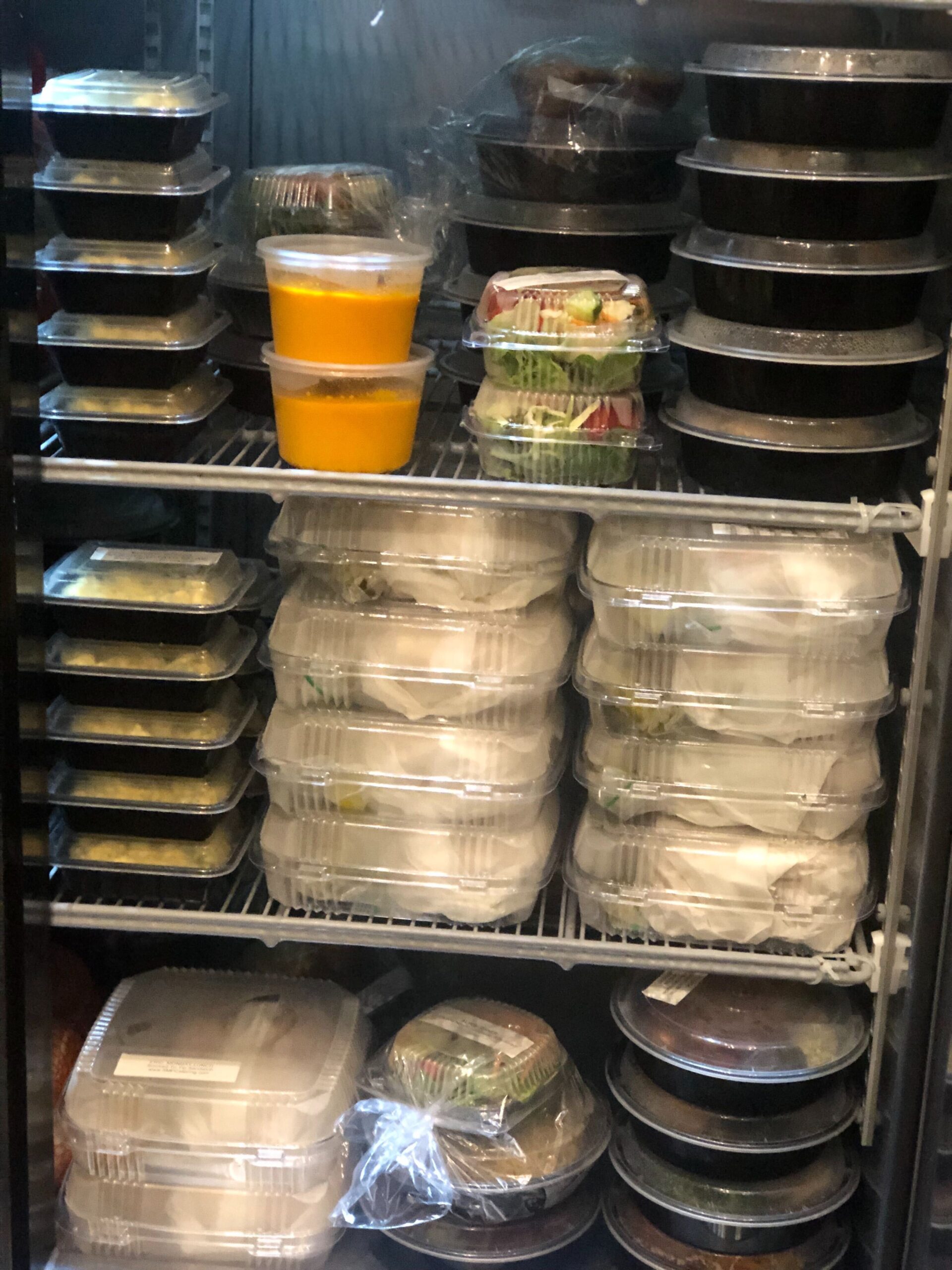 Outpatient meals stocked fridge